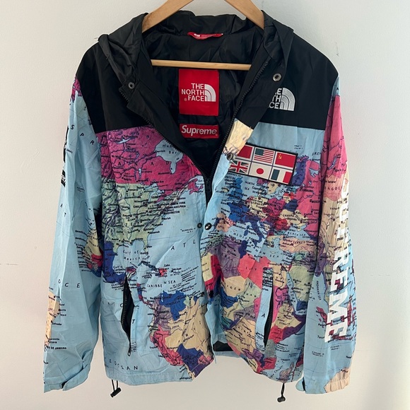 Supreme Other - Supreme x The North Face Atlas World map expedition coaches jacket